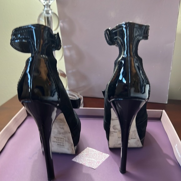 Bakers sky high platform high heels shade and patterned leather shoe - Picture 3 of 3